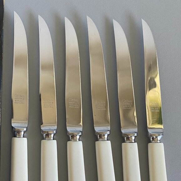 Vintage Cutlass Sheffield England Steak Knife 6 Pc Set - Picture 2 of 8